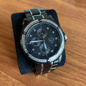 Bulova 98E003 Men's 42mm Diamond Accent Watch